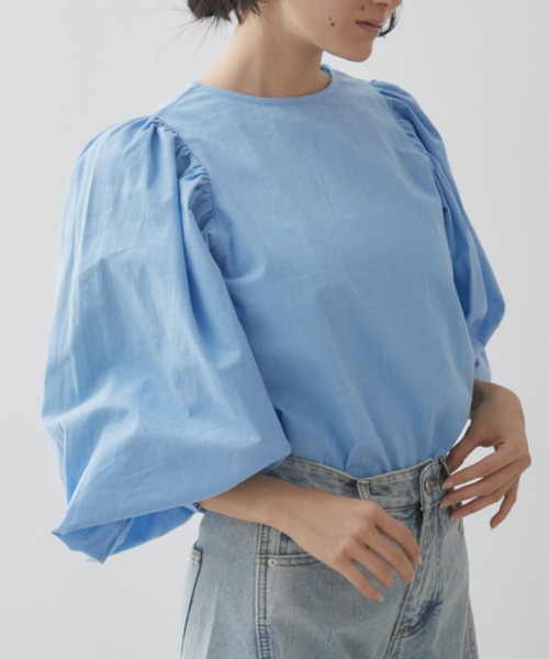 「Libra Cue」 長袖ブラウス FREE ワイン レディース_画像5