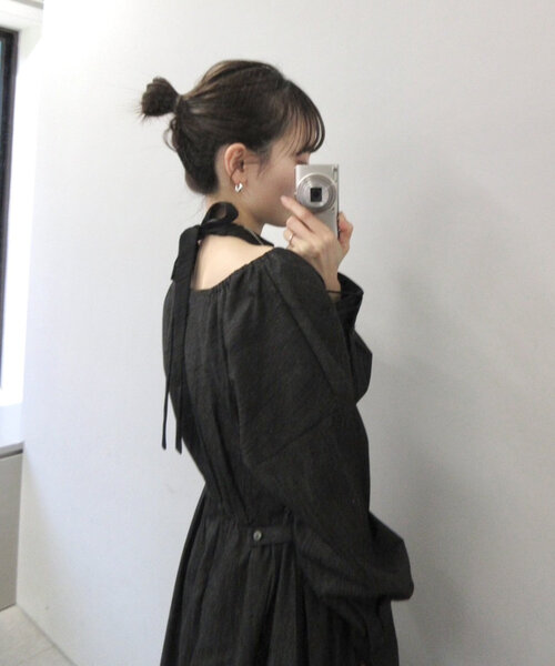「mystic」 長袖ワンピース 2 ブラック レディース_画像6