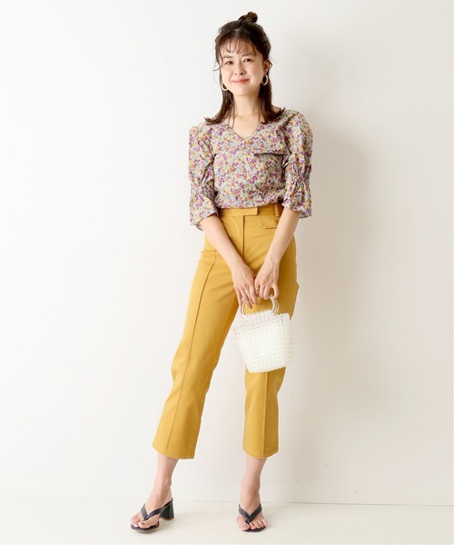 「U by SPICK&SPAN」 半袖ブラウス 36 レッド レディース_画像7