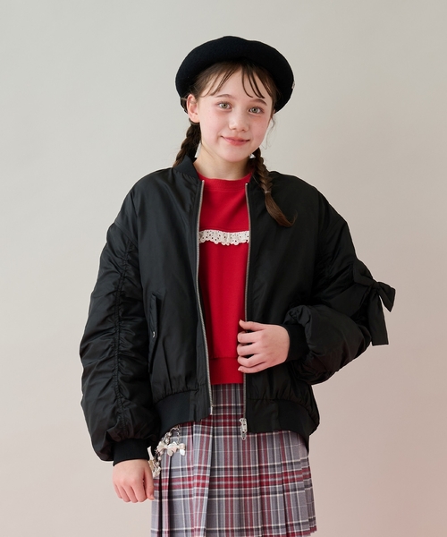 mezzo piano Junior（メゾピアノ ジュニア） ブルゾン アウター リボン