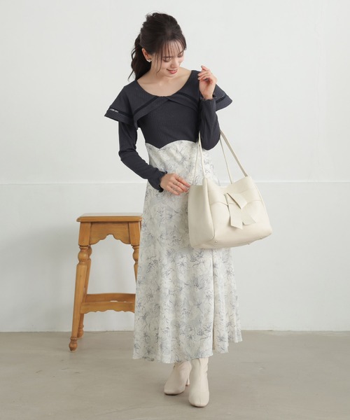 「ALTROSE」 トートバッグ FREE グレイッシュベージュ レディース_画像4