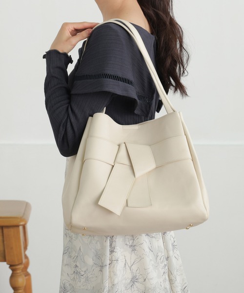 「ALTROSE」 トートバッグ FREE グレイッシュベージュ レディース_画像5