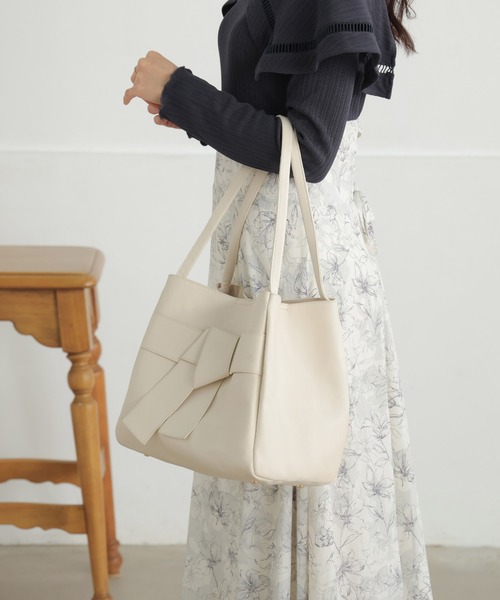 「ALTROSE」 トートバッグ FREE グレイッシュベージュ レディース_画像6