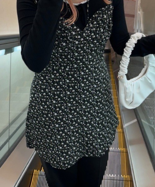 「paravion」 キャミソールワンピース FREE アイボリー レディース_画像5