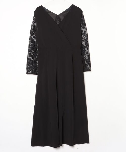 「GIRL」 長袖ワンピース M ブラック レディース_画像2