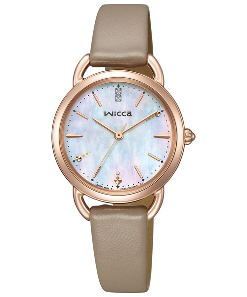 wicca（ウィッカ） 腕時計 ソーラーテック 限定モデル ピンクゴールド