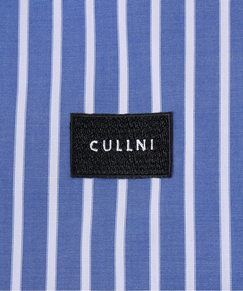 CULLNI（クルニ） シャツ High Count Broad Embroidery Patch Stripe