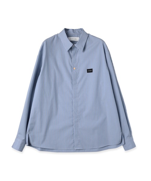 CULLNI（クルニ） シャツ High Count Broad Embroidery Patch Stripe