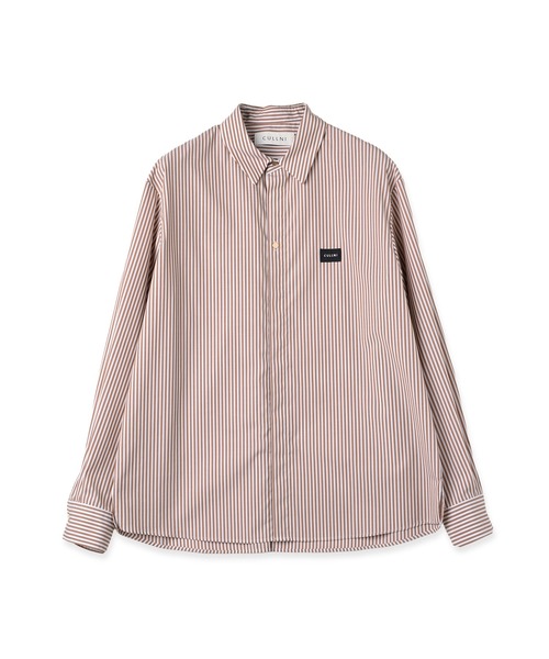 CULLNI（クルニ） シャツ High Count Broad Embroidery Patch Stripe