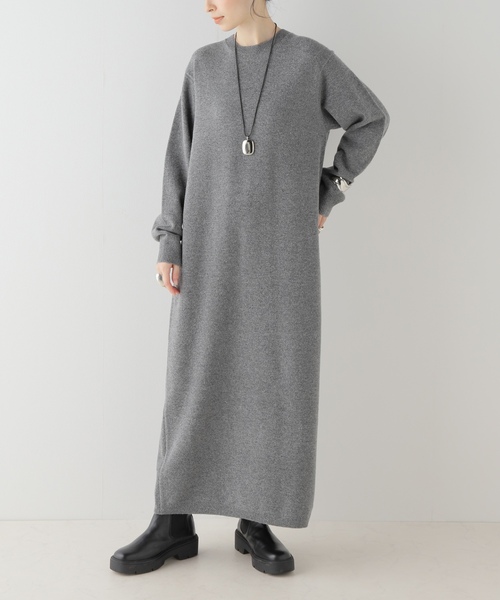 plage（プラージュ） ニットワンピース 36 グレー レディース