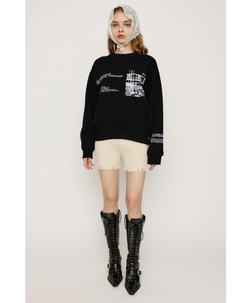 「SLY」 スウェットカットソー FREE ブラウン レディース_画像7