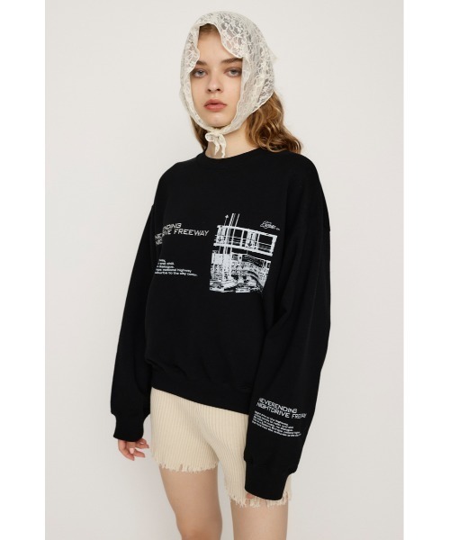 「SLY」 スウェットカットソー FREE ブラウン レディース_画像9