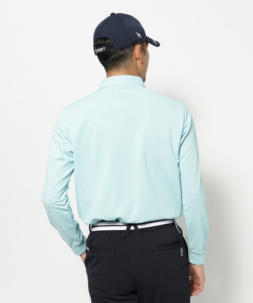 「adabat」 長袖ポロシャツ 46 ピンク メンズ_画像9