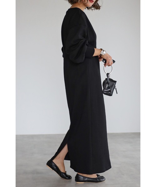 「Bonjour Sagan」 長袖ワンピース FREE ブラック レディース_画像2