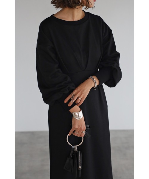 「Bonjour Sagan」 長袖ワンピース FREE ブラック レディース_画像6