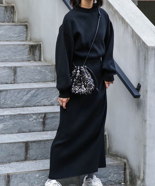 「FREE'S MART」 ニットワンピース SMALL ベージュ レディース_画像4