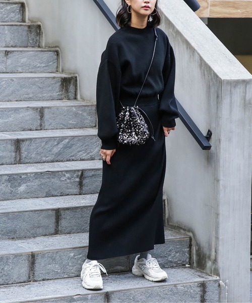 「FREE'S MART」 ニットワンピース SMALL ベージュ レディース_画像8