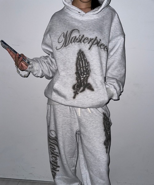 「SCULPTOR」 プルオーバーパーカー LARGE ホワイト系その他 レディース_画像3