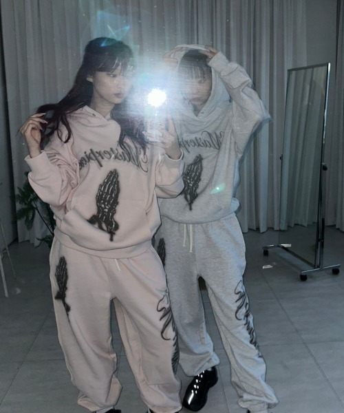 「SCULPTOR」 プルオーバーパーカー LARGE ホワイト系その他 レディース_画像4