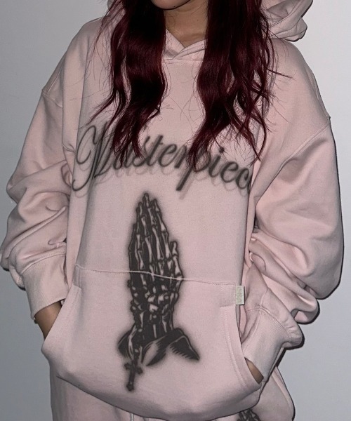 「SCULPTOR」 プルオーバーパーカー LARGE ホワイト系その他 レディース_画像6