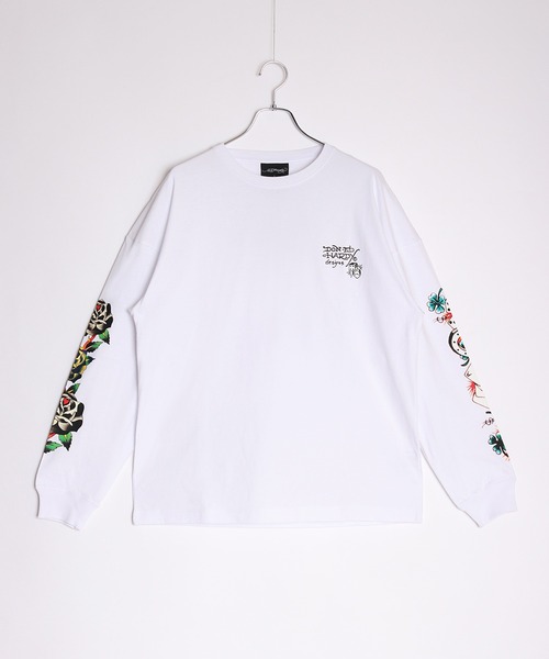 「Ed Hardy」 長袖Tシャツ L ブラック系その他 メンズ_画像2