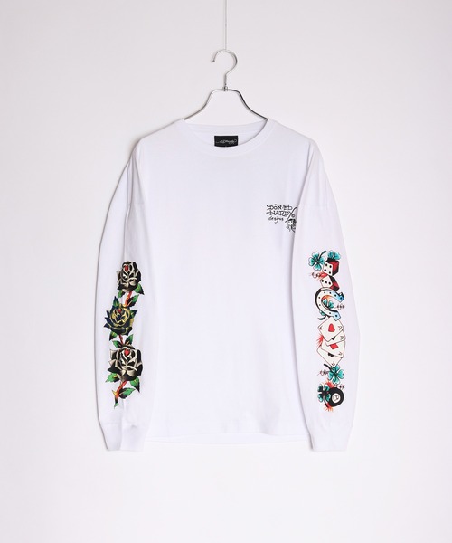 「Ed Hardy」 長袖Tシャツ L ブラック系その他 メンズ_画像4