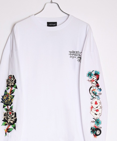 「Ed Hardy」 長袖Tシャツ L ブラック系その他 メンズ_画像7