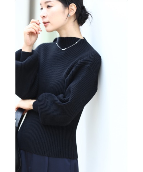 「CAWAII」 長袖ニット M マジェンタ レディース_画像4