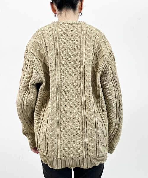「COMMON WARE」 ニットカーディガン M ブラック レディース_画像6