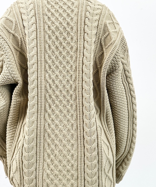 「COMMON WARE」 ニットカーディガン M ブラック レディース_画像7