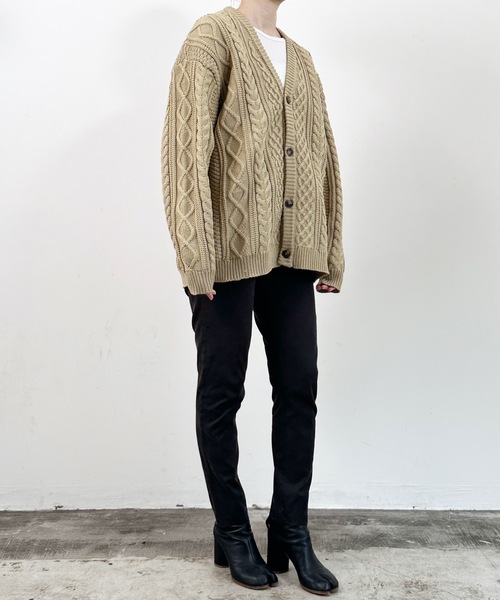 「COMMON WARE」 ニットカーディガン M ブラック レディース_画像9
