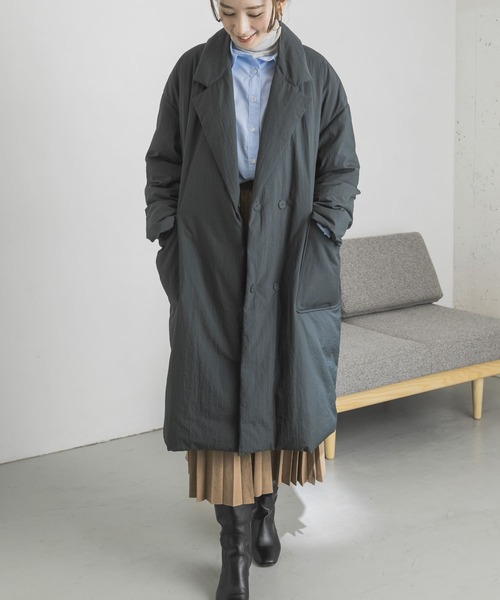 「URBAN RESEARCH」 ノーカラージャケット 38 グリーン レディース