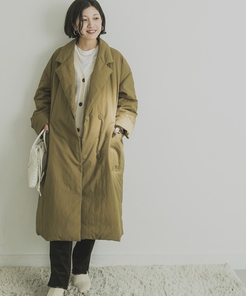 「URBAN RESEARCH」 ノーカラージャケット 38 グリーン レディースの画像