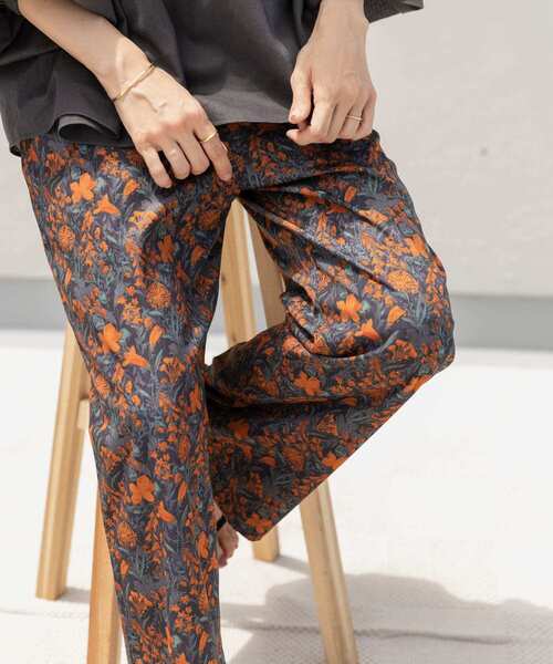 「URBAN RESEARCH DOORS」 イージーパンツ MEDIUM ネイビー レディース_画像4