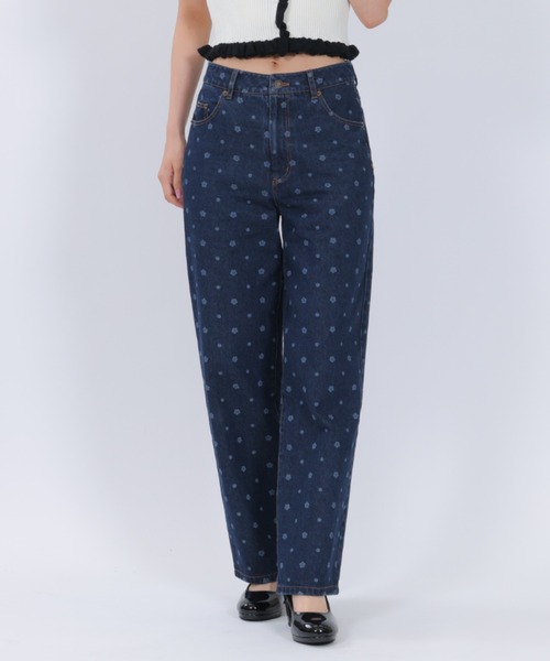 タグ付き新品 MARY QUANT デイジードットデニム パンツ MARY QUANT（マリークヮント） ジーンズ デニム デニムパンツ マリー