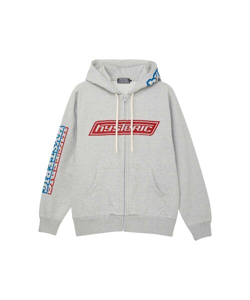 タグ付き HYSTERIC GLAMOUR グレー ジップパーカー HYSTERIC GLAMOUR（ヒステリックグラマー） ジップアップパーカー
