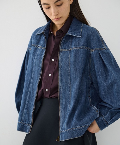 デニムジャケット gジャン 「VACHEMENT/ヴァシュモン」SOFT DENIM Gジャン/ソフトデニムジャケット レディースの画像