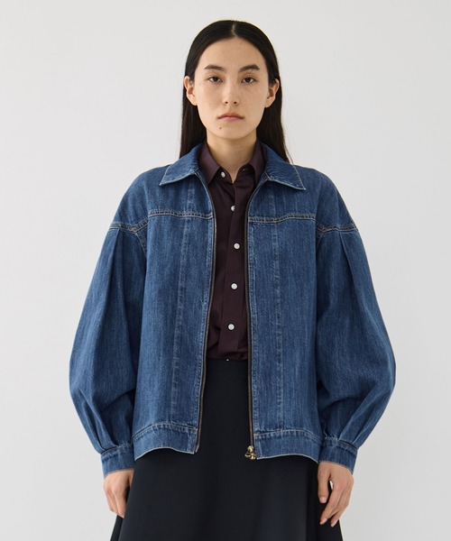 デニムジャケット gジャン 「VACHEMENT/ヴァシュモン」SOFT DENIM Gジャン/ソフトデニムジャケット レディースの画像