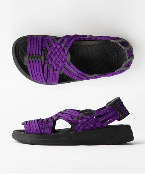 「MALIBU SANDALS」 サンダル 24cm ブラック メンズ_画像2