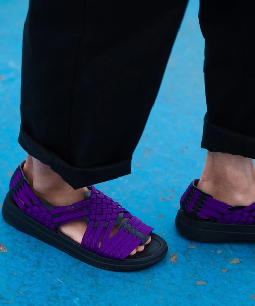 「MALIBU SANDALS」 サンダル 24cm ブラック メンズ_画像4