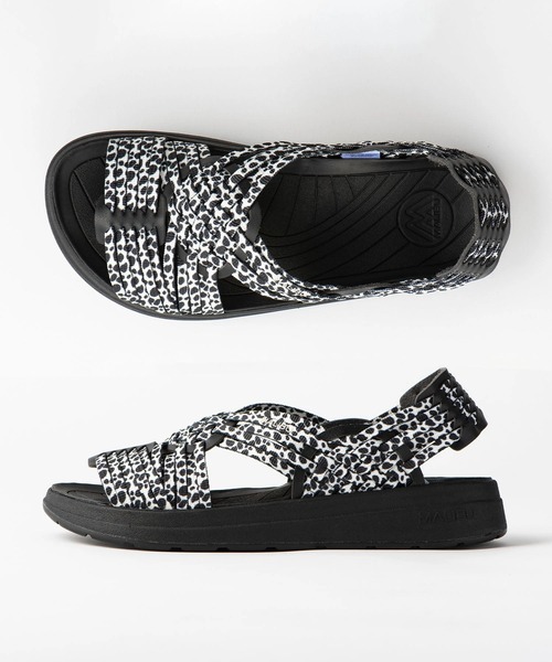 「MALIBU SANDALS」 サンダル 24cm ブラック メンズ_画像6