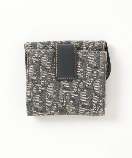 Christian Dior 三つ折り財布 ネイビー/アイボリー Christian Dior（クリスチャン・ディオール） 財布 - ネイビー