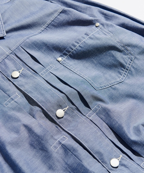 「WETTEMPT」 長袖シャツ SMALL チャコールグレー メンズ_画像9