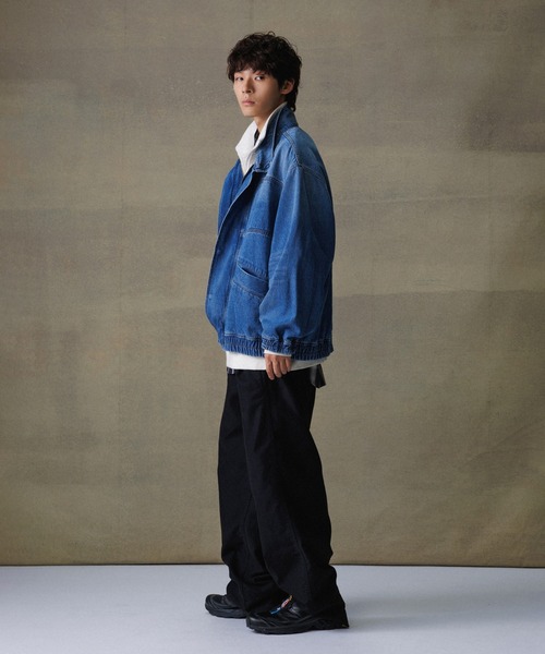 アダムエロペ　デニム上下セット　メンズMサイズ ADAM ET ROPE'（アダムエロペ） デニムジャケット M ブラック系その他