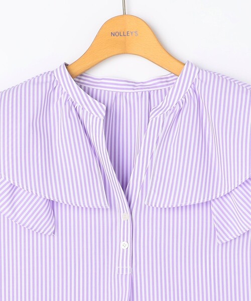 NOLLEY'S（ノーリーズ） ブラウス シャツ ウォッシャブルダブルフリル
