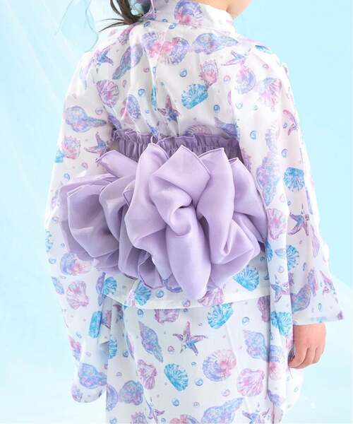 浴衣 「簡単着付け♪」「接触冷感」4wayセパレート浴衣つくり帯(kawaii