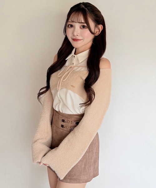 「NOMAE」 ノースリーブシャツ FREE ベージュ レディース_画像8