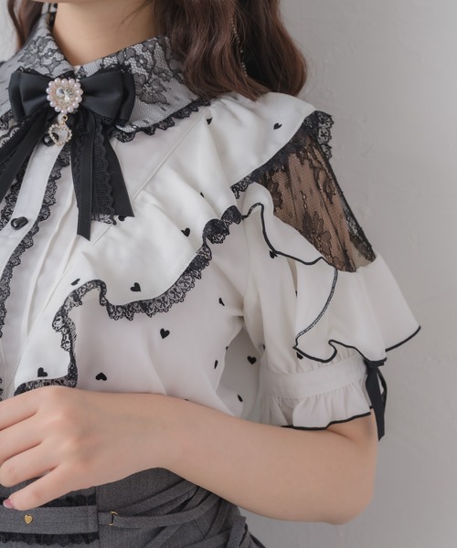 ROJITA（ロジータ） ブラウス シャツ ハートドットブラウス レディース