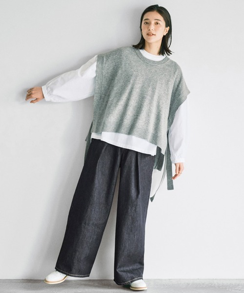 「avecmoi」 長袖ブラウス MEDIUM ホワイト レディース_画像9