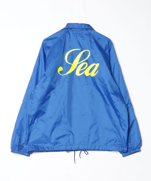 週末セール！WIND AND SEA コーチジャケット 新品 WIND AND SEA（ウィンダンシー） コーチジャケット L ブルー メンズ